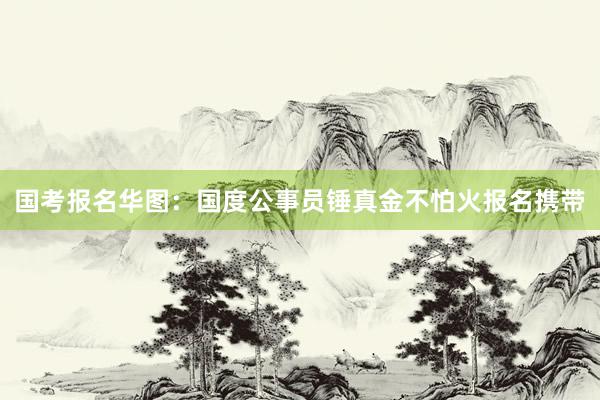 国考报名华图：国度公事员锤真金不怕火报名携带
